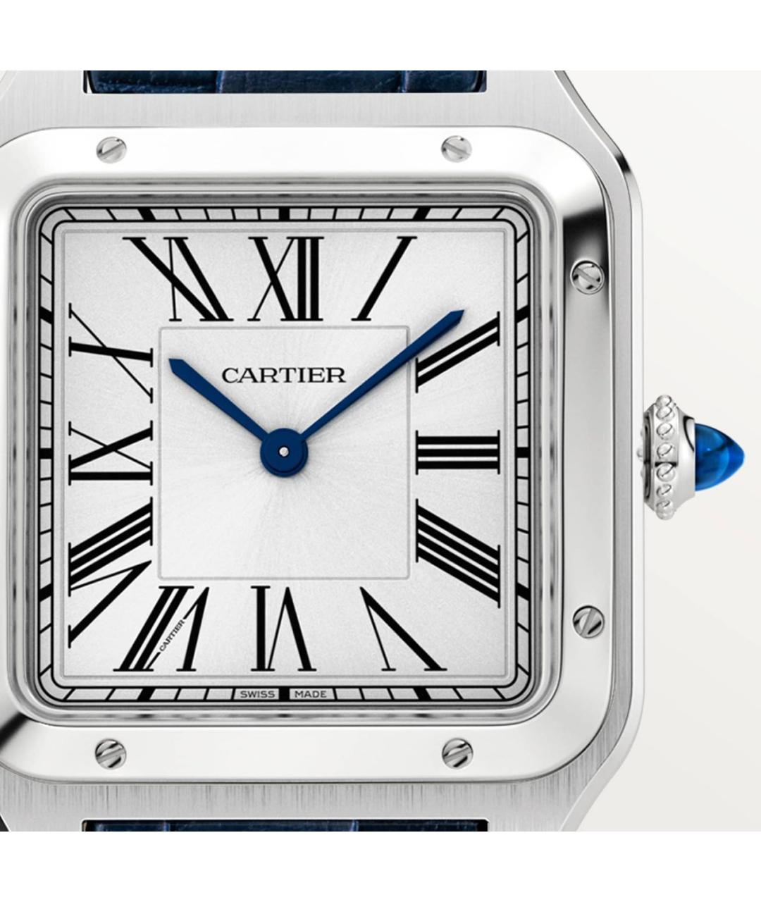 CARTIER Синие металлические часы, фото 5