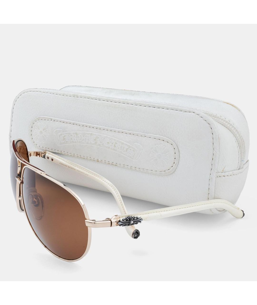 CHROME HEARTS Белые солнцезащитные очки, фото 4