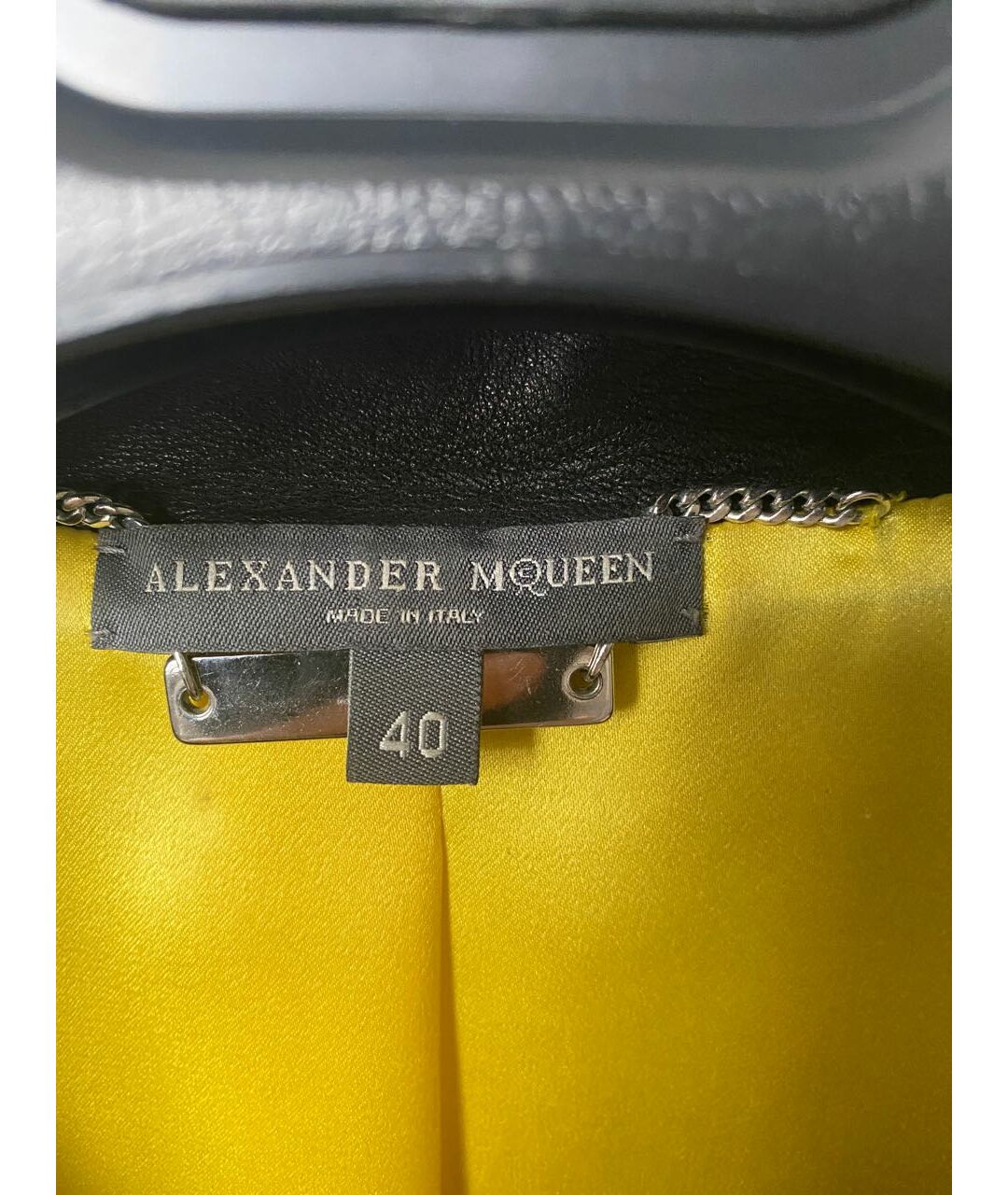 ALEXANDER MCQUEEN Черная кожаная куртка, фото 4