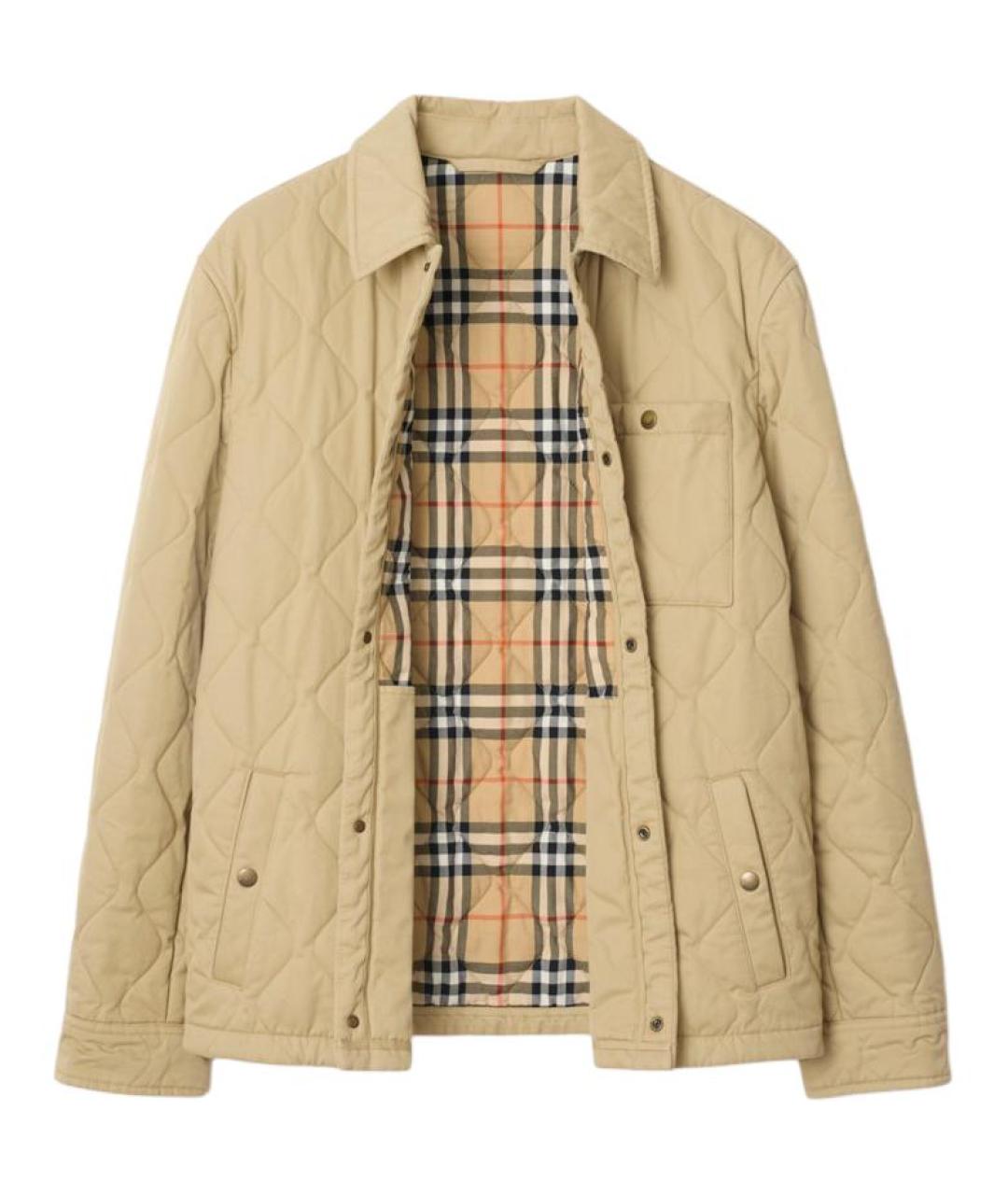 BURBERRY Бежевый пуховик, фото 2