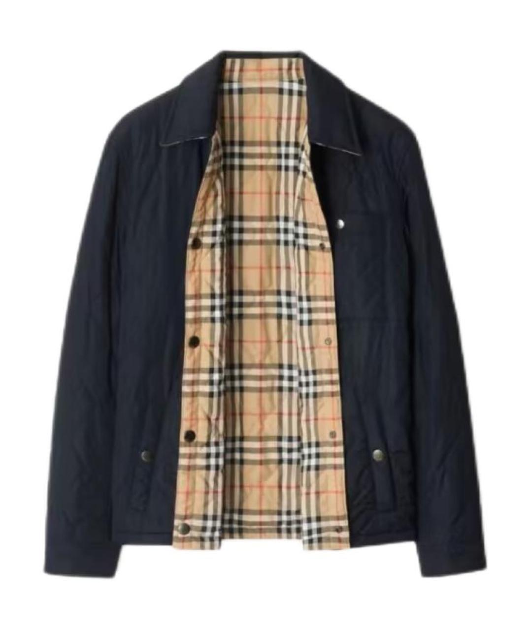 BURBERRY Темно-синий пуховик, фото 2