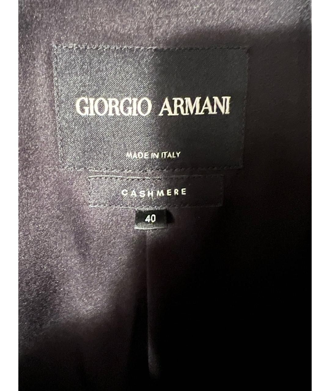 GIORGIO ARMANI Черный кашемировый жакет/пиджак, фото 3