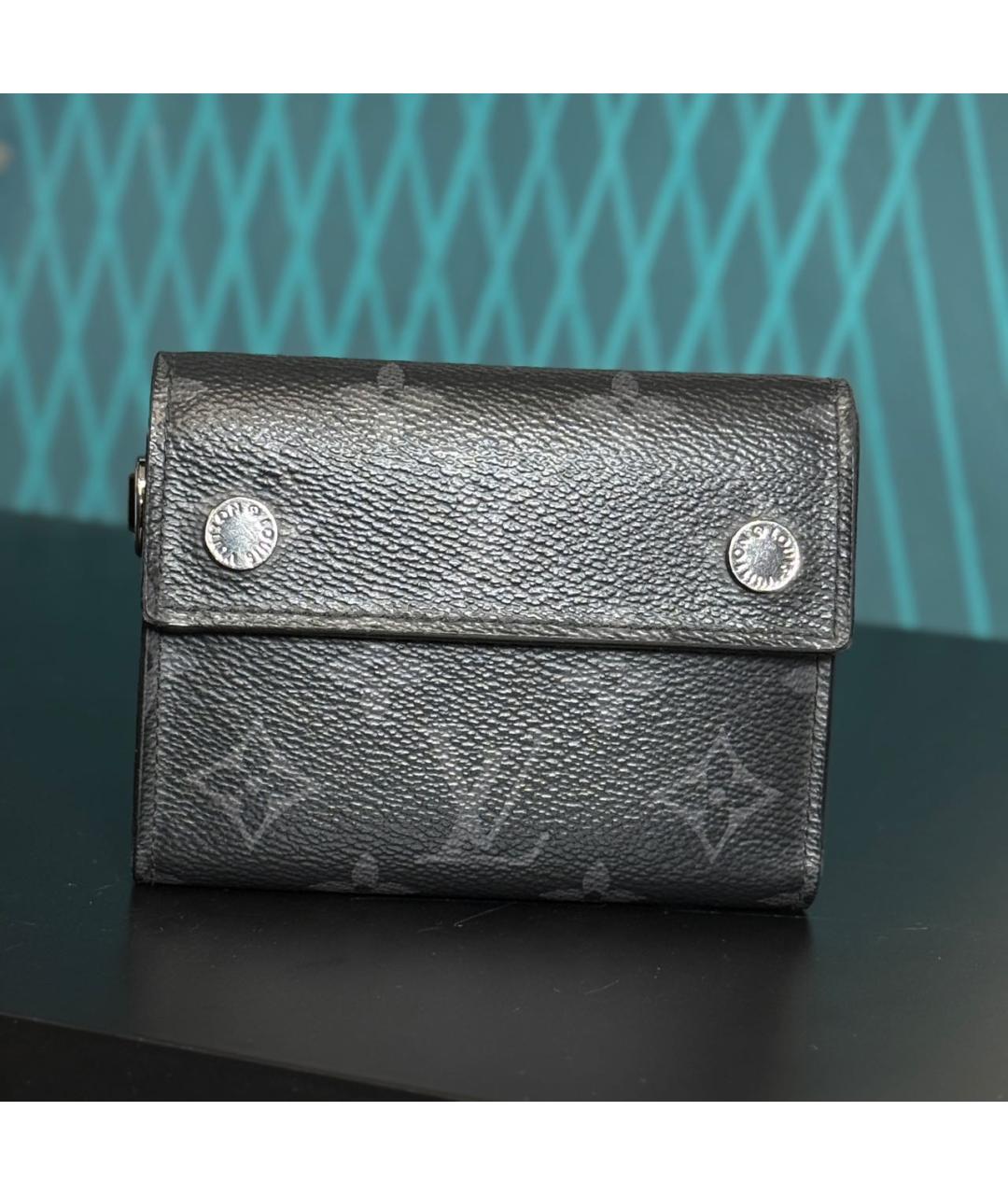 LOUIS VUITTON Антрацитовый кошелек, фото 5