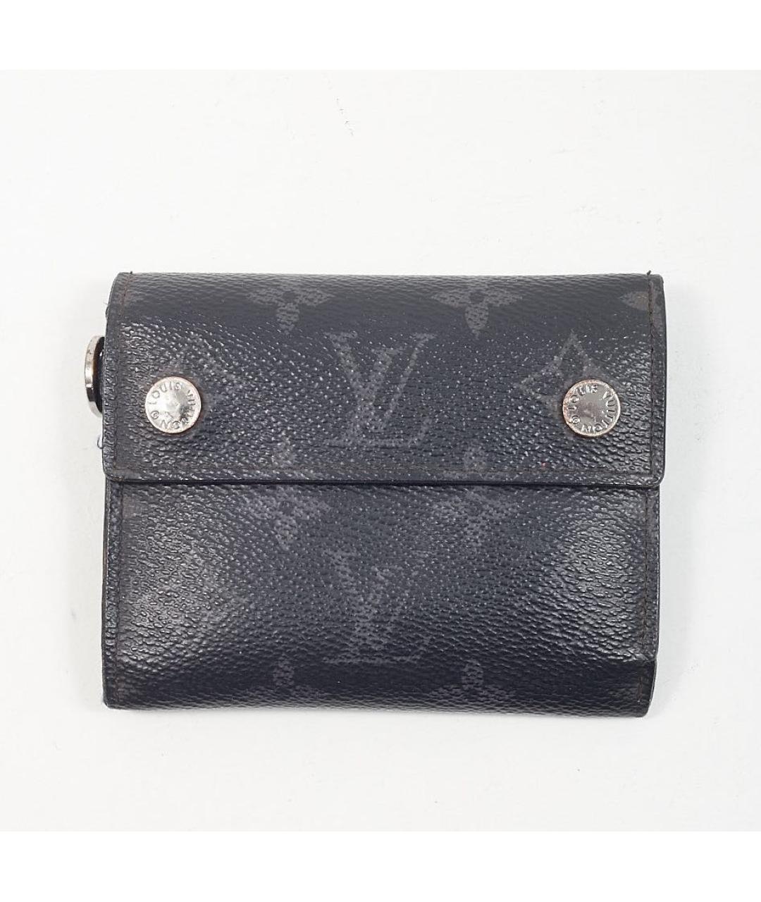 LOUIS VUITTON Антрацитовый кошелек, фото 8