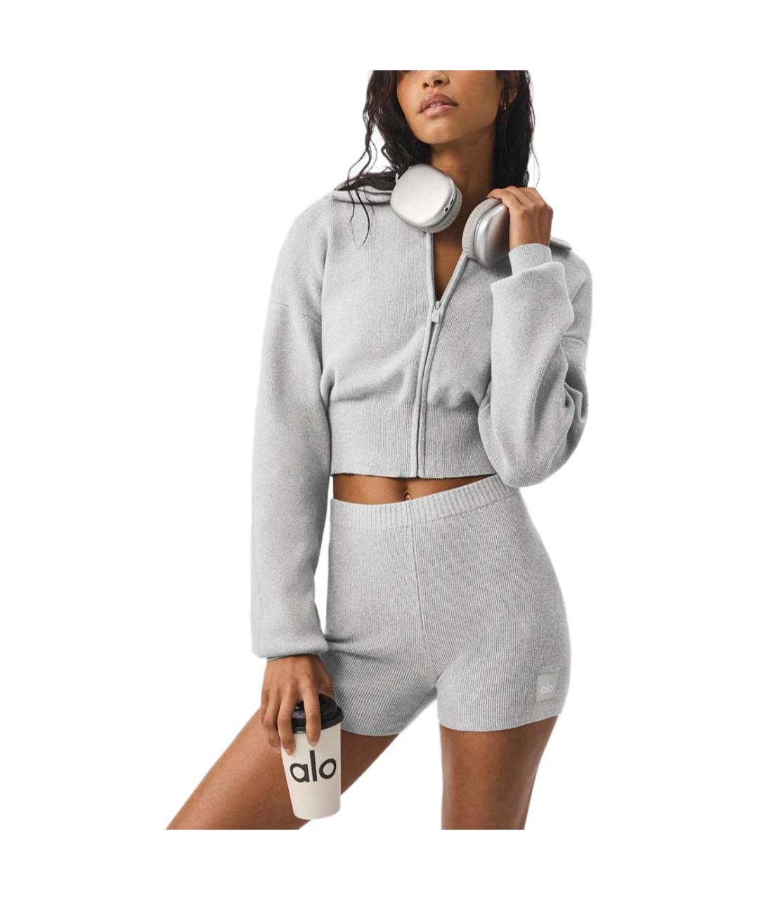 ALO YOGA Серая куртка, фото 3