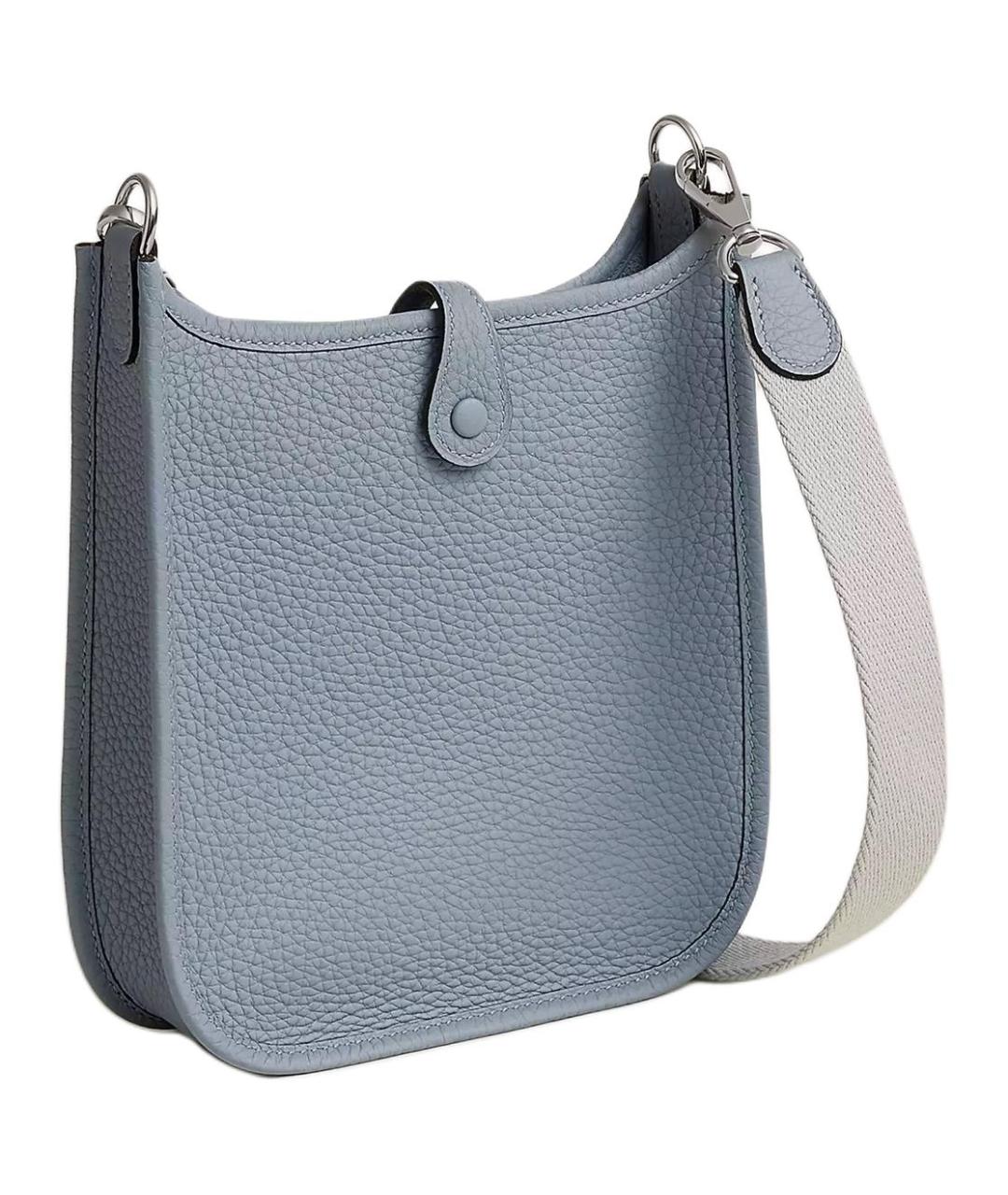 HERMES Голубая кожаная сумка через плечо, фото 3