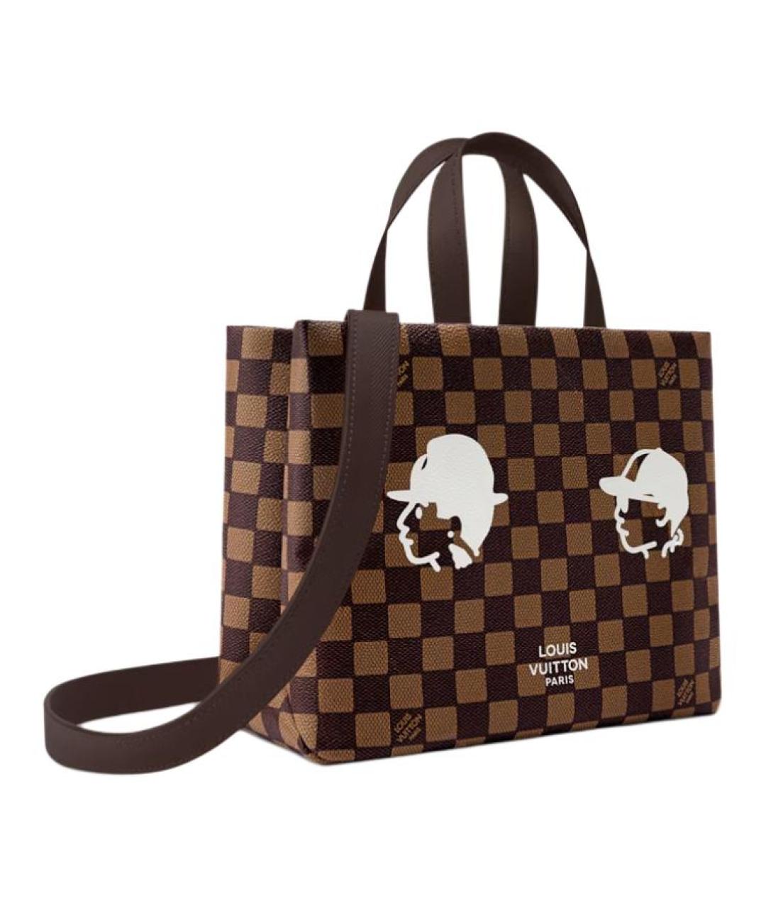 LOUIS VUITTON Коричневая сумка с короткими ручками, фото 2