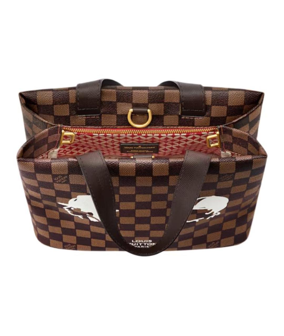 LOUIS VUITTON Коричневая сумка с короткими ручками, фото 4