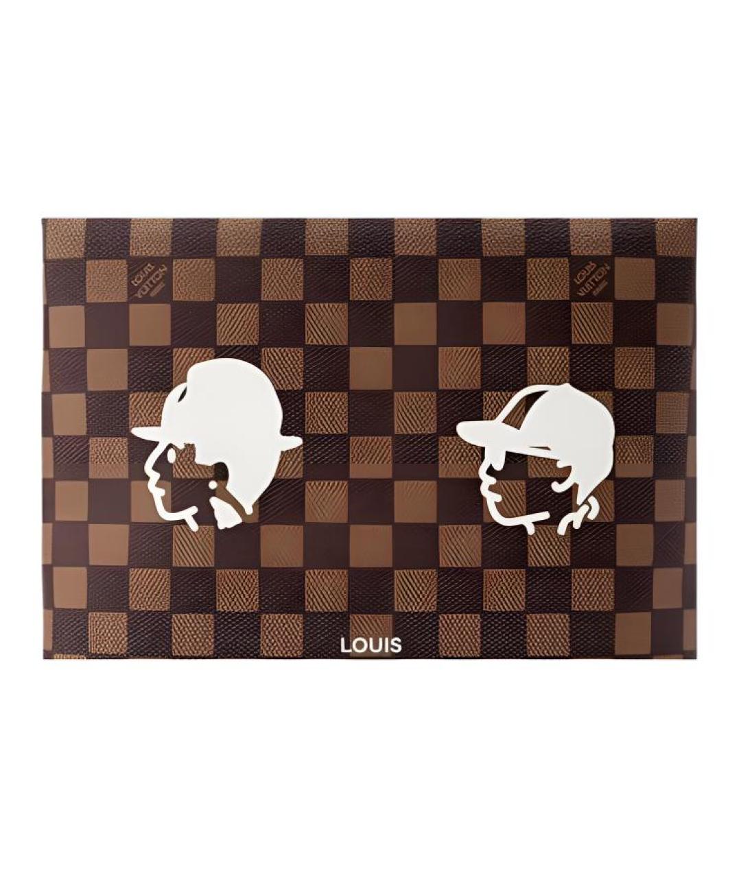 LOUIS VUITTON Коричневая сумка с короткими ручками, фото 5