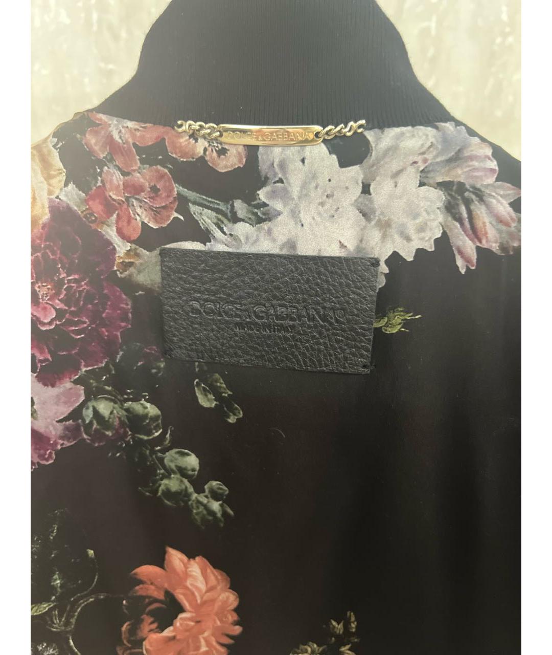 DOLCE&GABBANA Черная кожаная куртка, фото 3