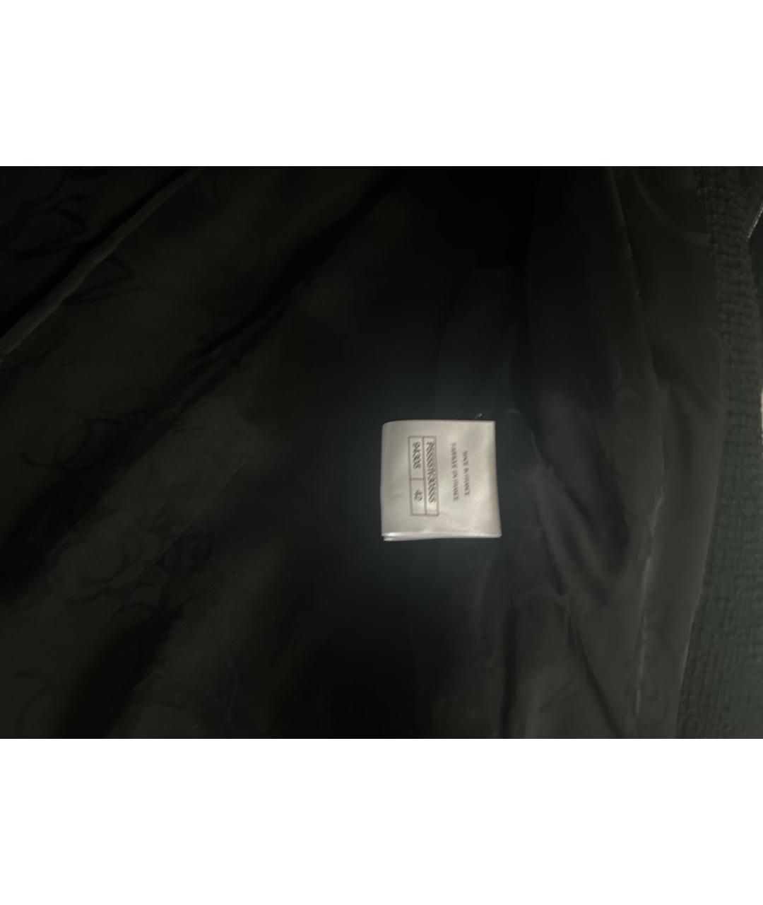 CHANEL Черный шерстяной жакет/пиджак, фото 5