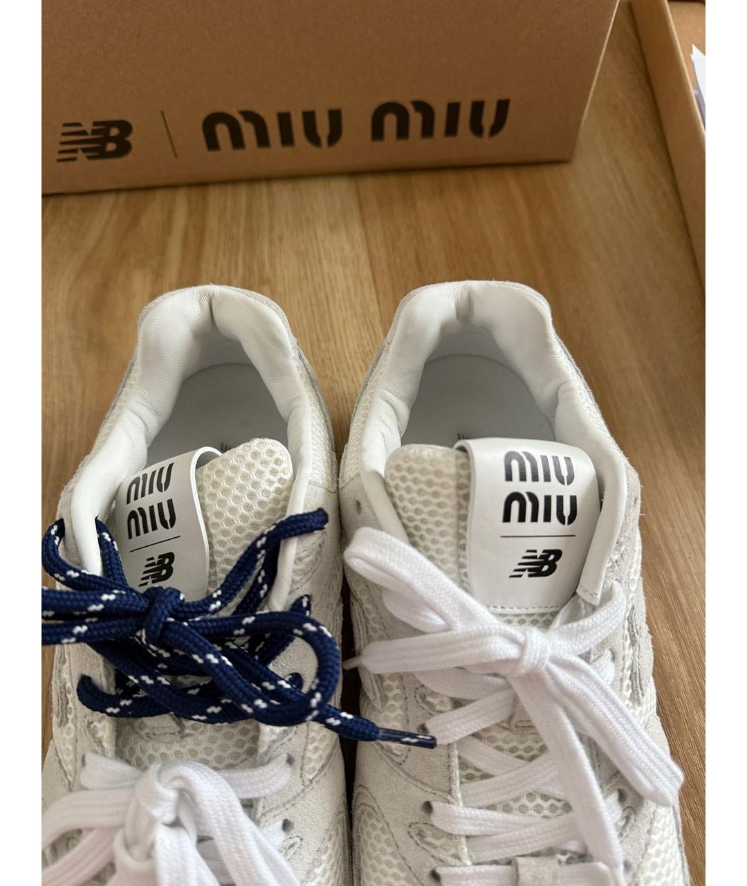 MIU MIU Белые кроссовки, фото 8