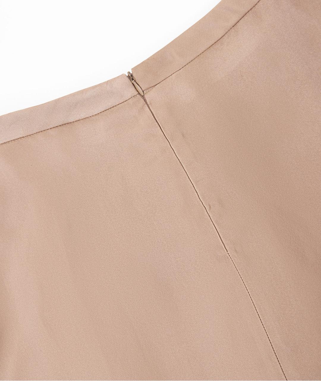 BALENCIAGA Бежевая полиэстеровая юбка миди, фото 5
