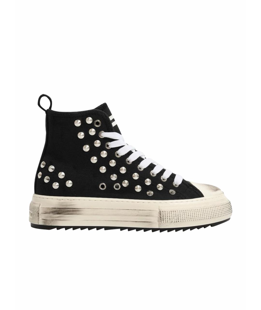 DSQUARED2 Черные текстильные кеды, фото 1