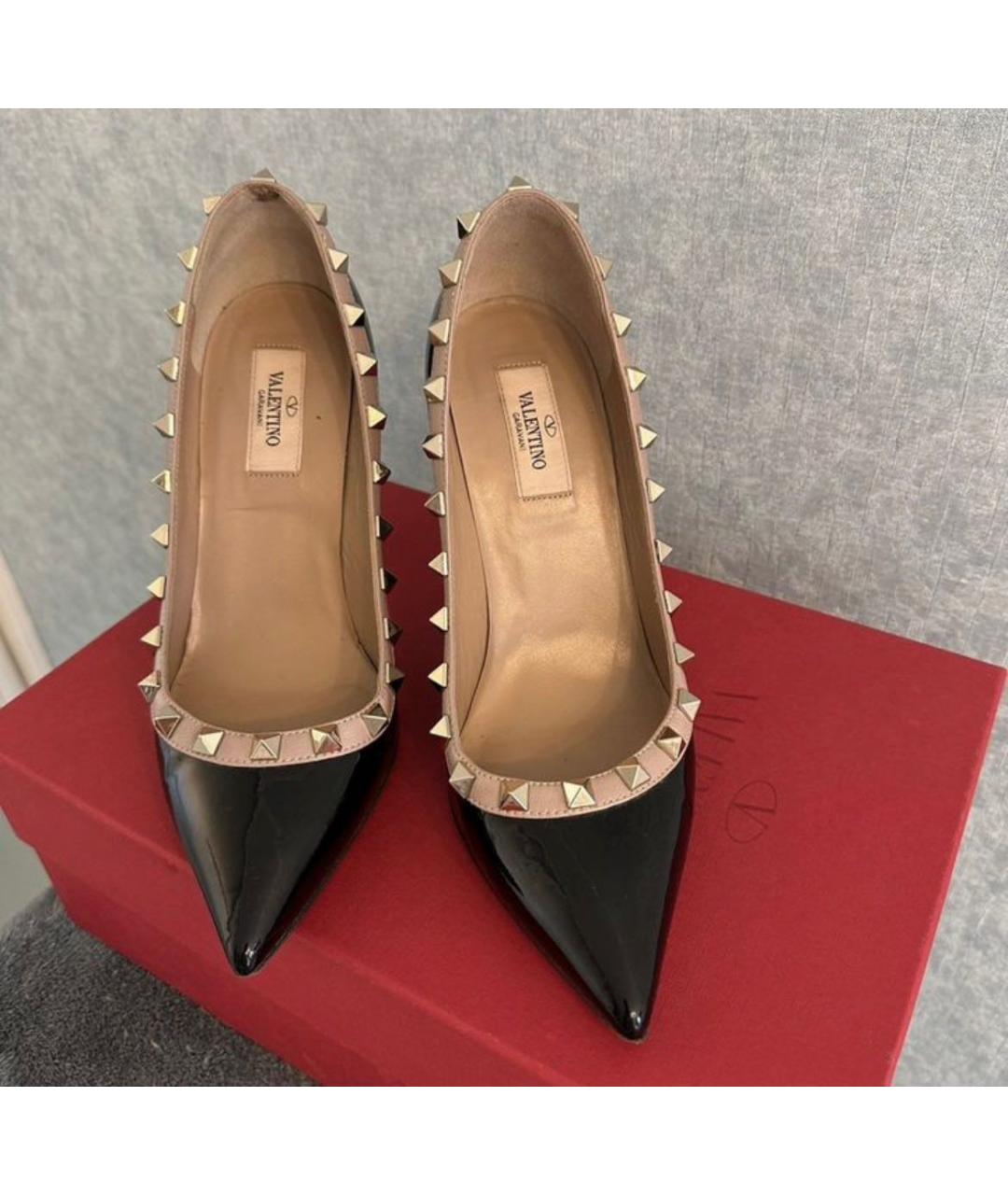 VALENTINO Черные туфли из лакированной кожи, фото 2