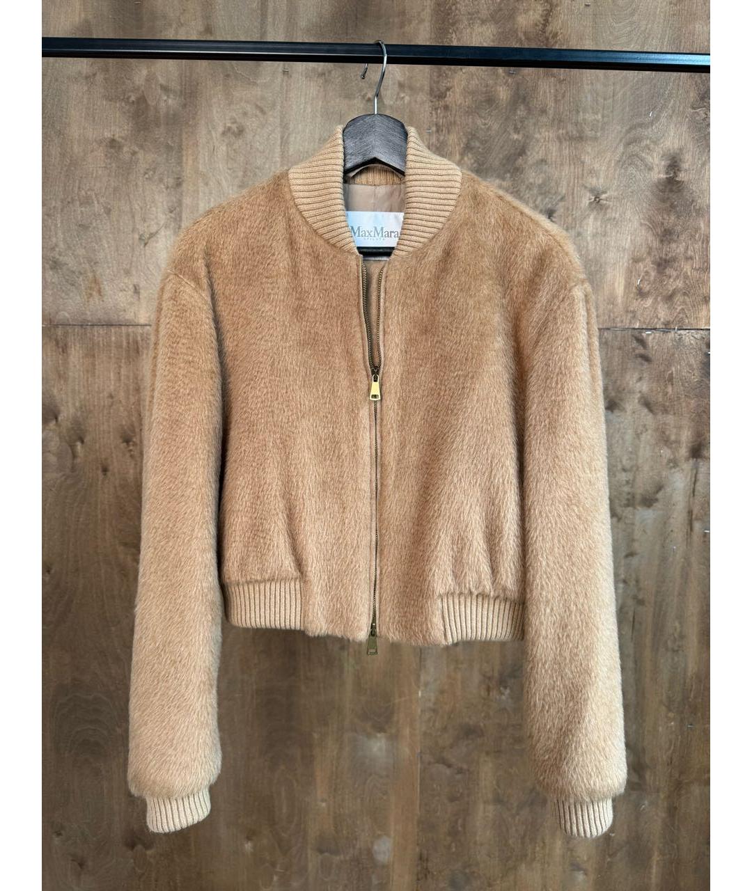 MAX MARA Коричневая шерстяная куртка, фото 5