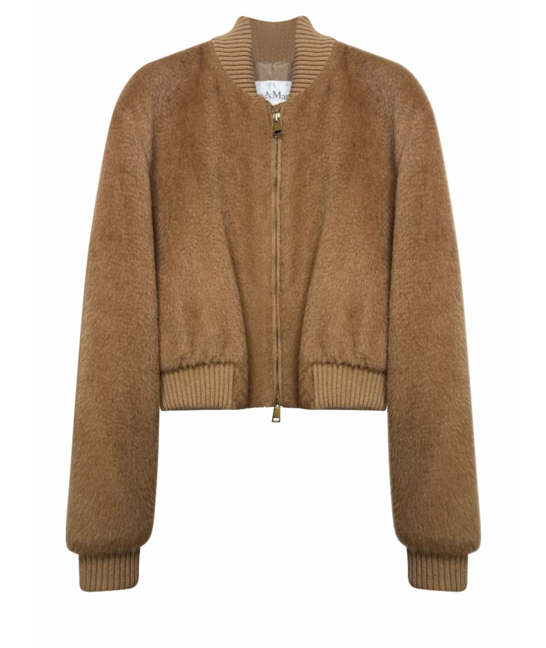 MAX MARA Коричневая шерстяная куртка, фото 1
