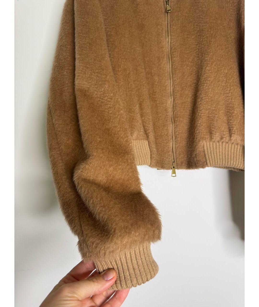 MAX MARA Коричневая шерстяная куртка, фото 3