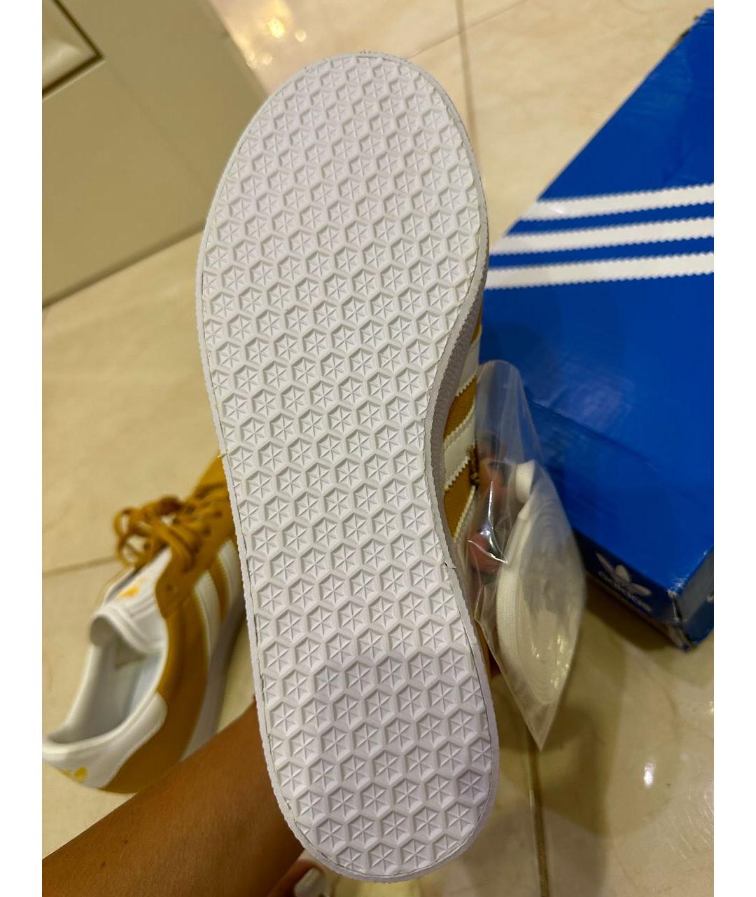 ADIDAS Горчичные замшевые кеды, фото 6