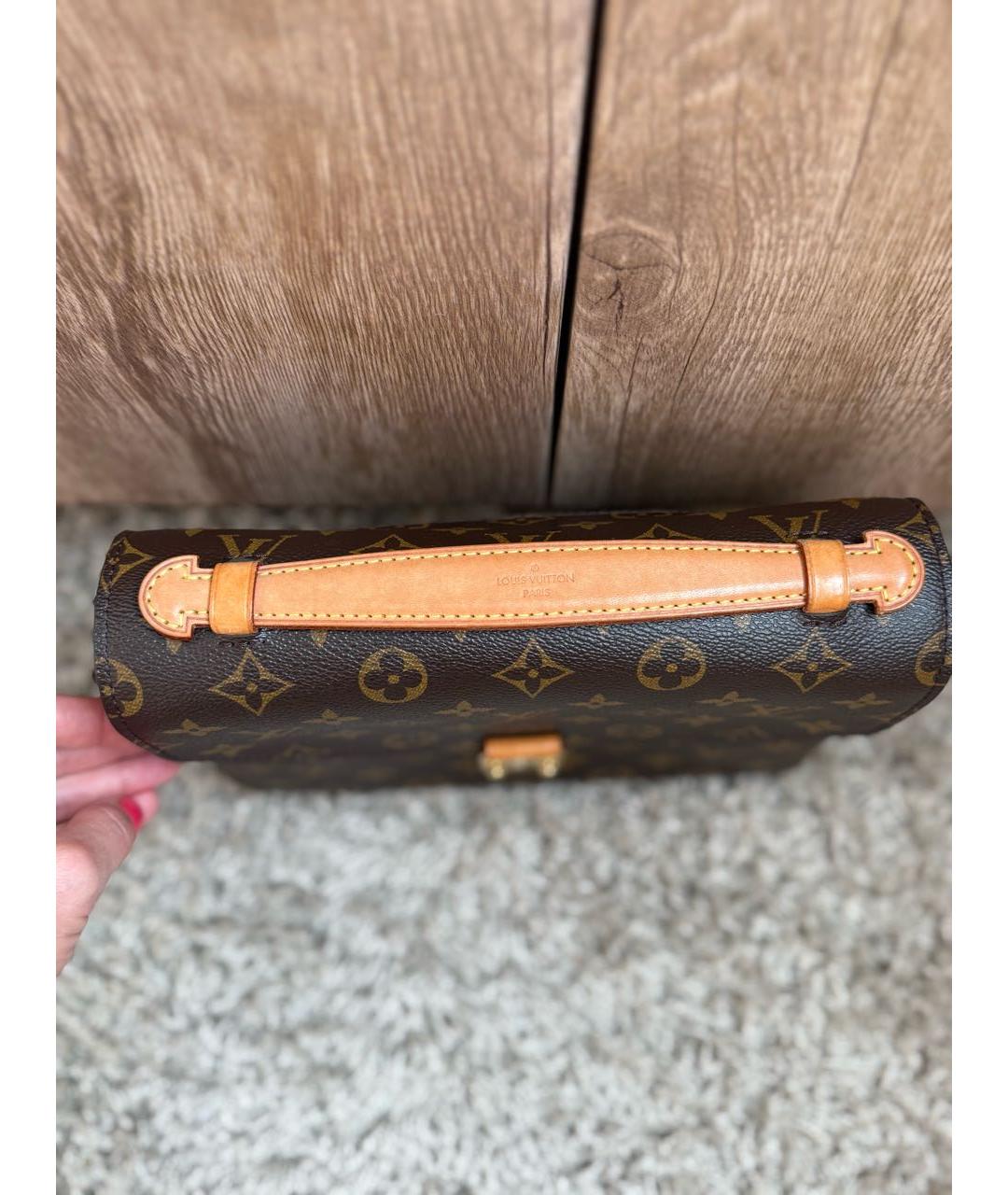 LOUIS VUITTON Коричневая сумка через плечо, фото 7