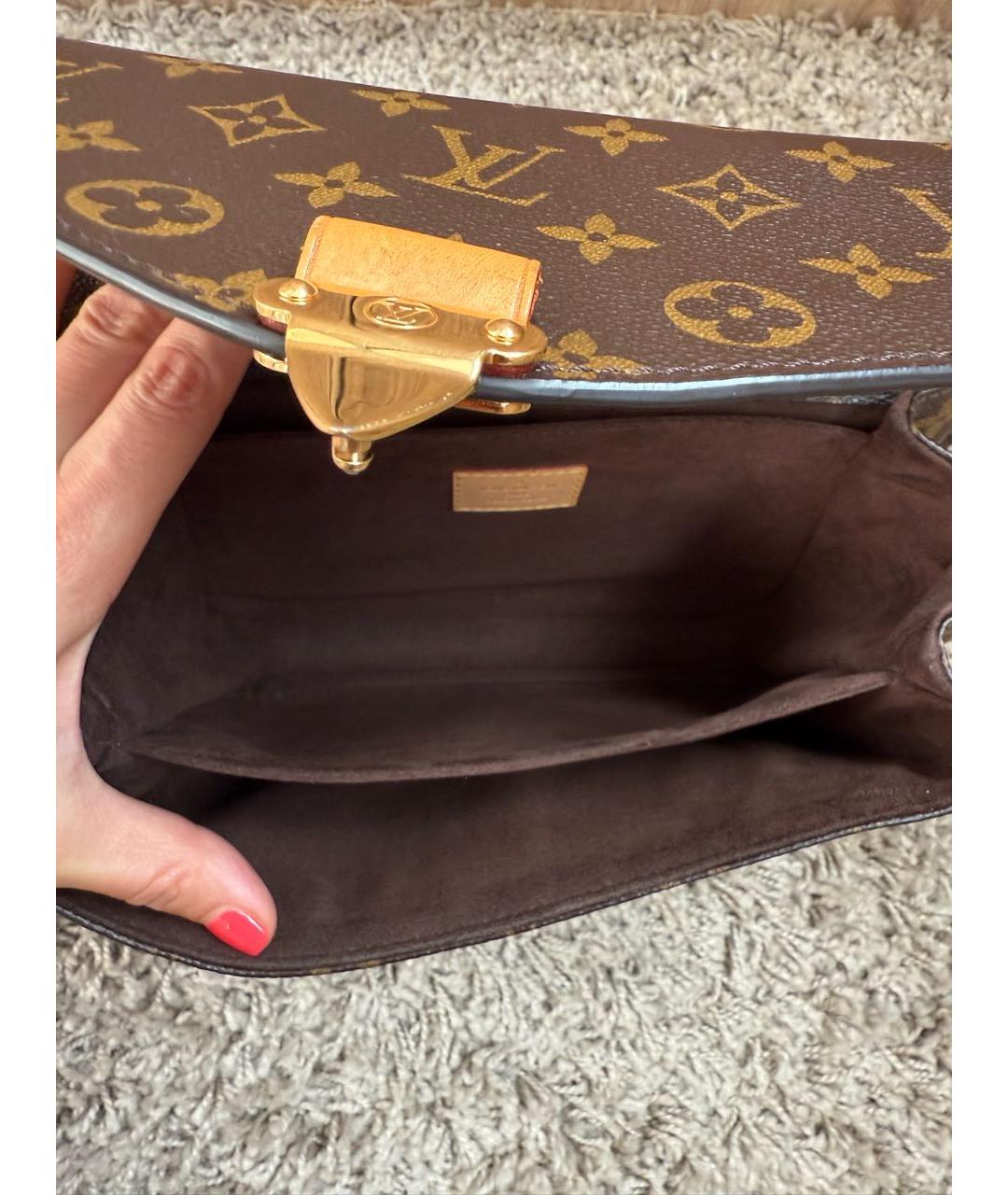 LOUIS VUITTON Коричневая сумка через плечо, фото 4