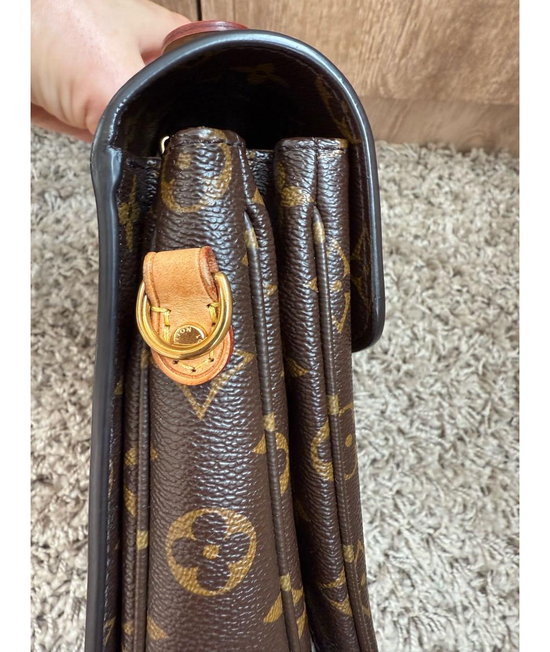 LOUIS VUITTON Коричневая сумка через плечо, фото 2