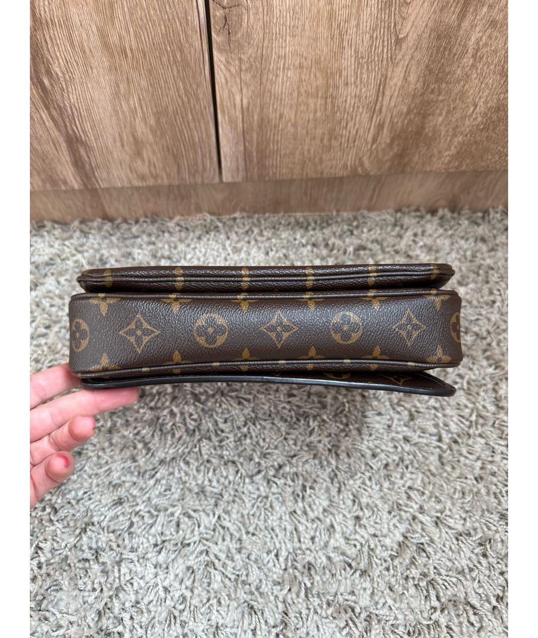 LOUIS VUITTON Коричневая сумка через плечо, фото 6