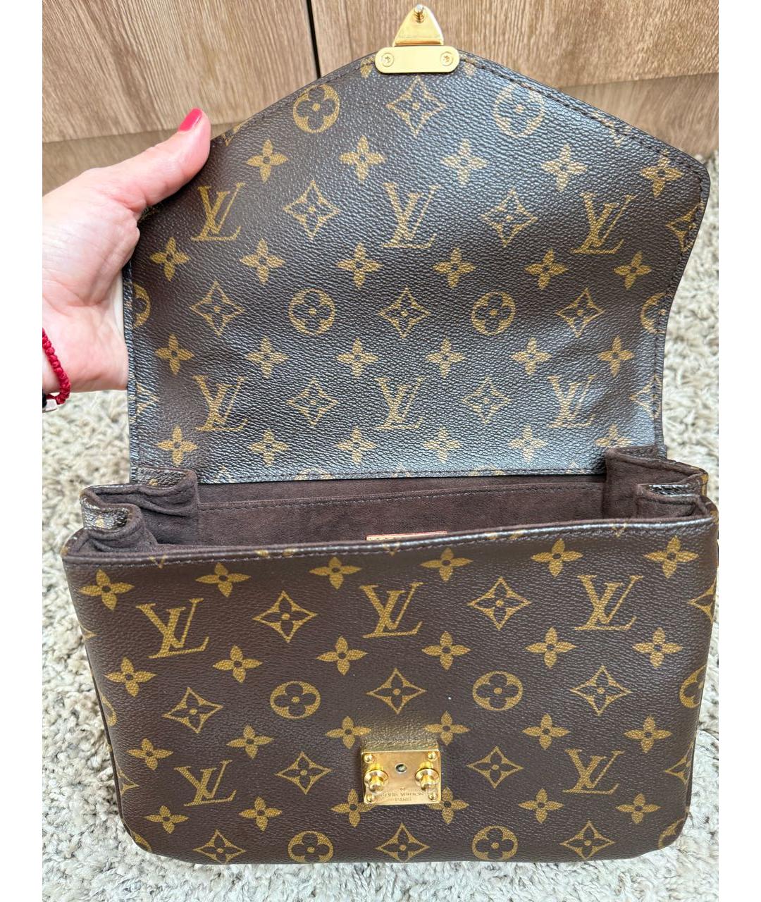 LOUIS VUITTON Коричневая сумка через плечо, фото 5