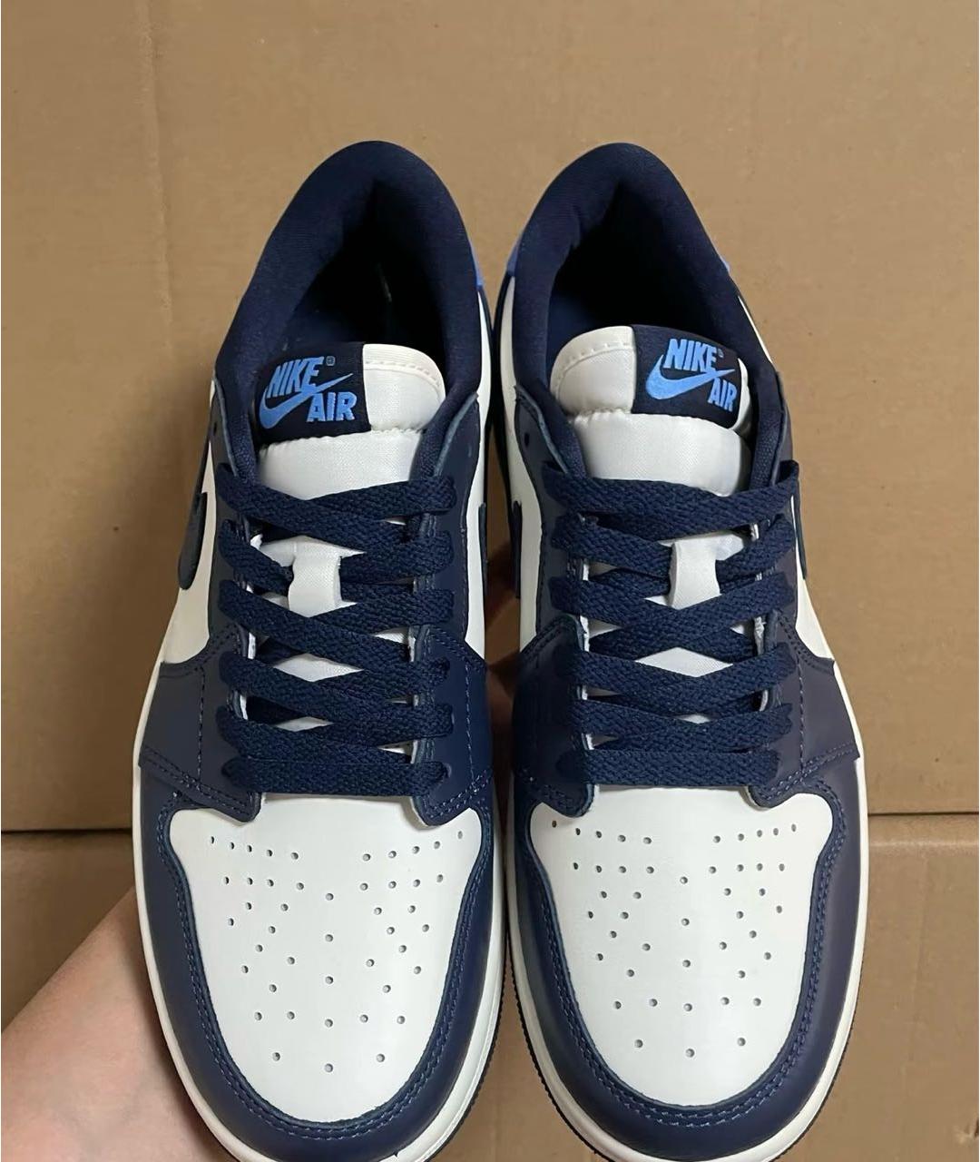NIKE Голубые кожаные кеды, фото 6