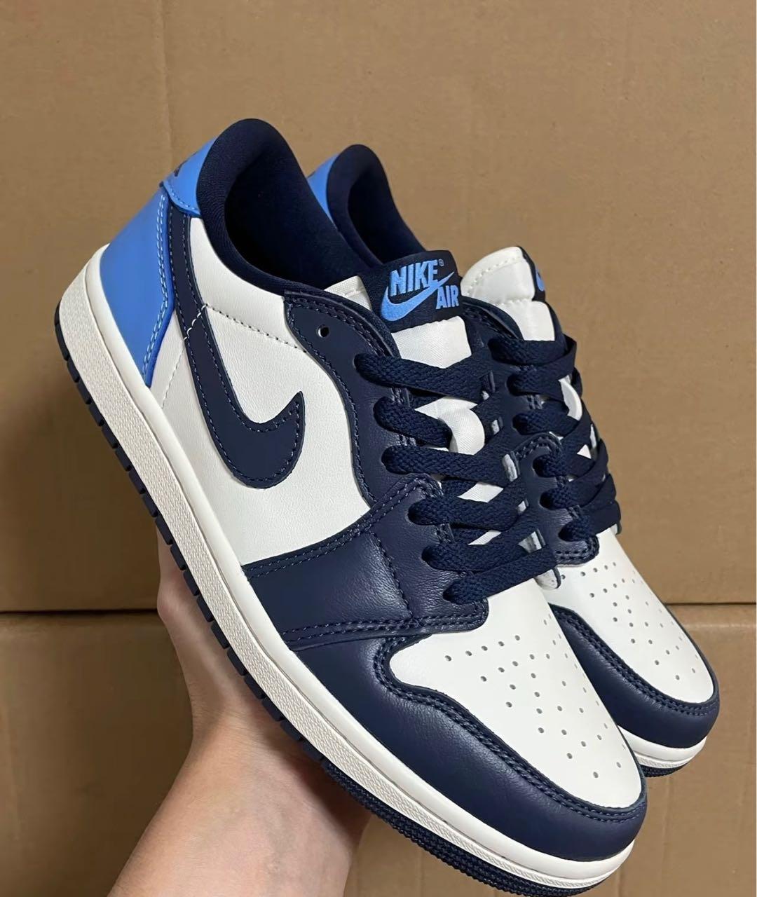 NIKE Голубые кожаные кеды, фото 5