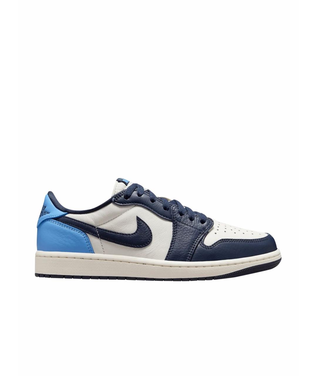 NIKE Голубые кожаные кеды, фото 9