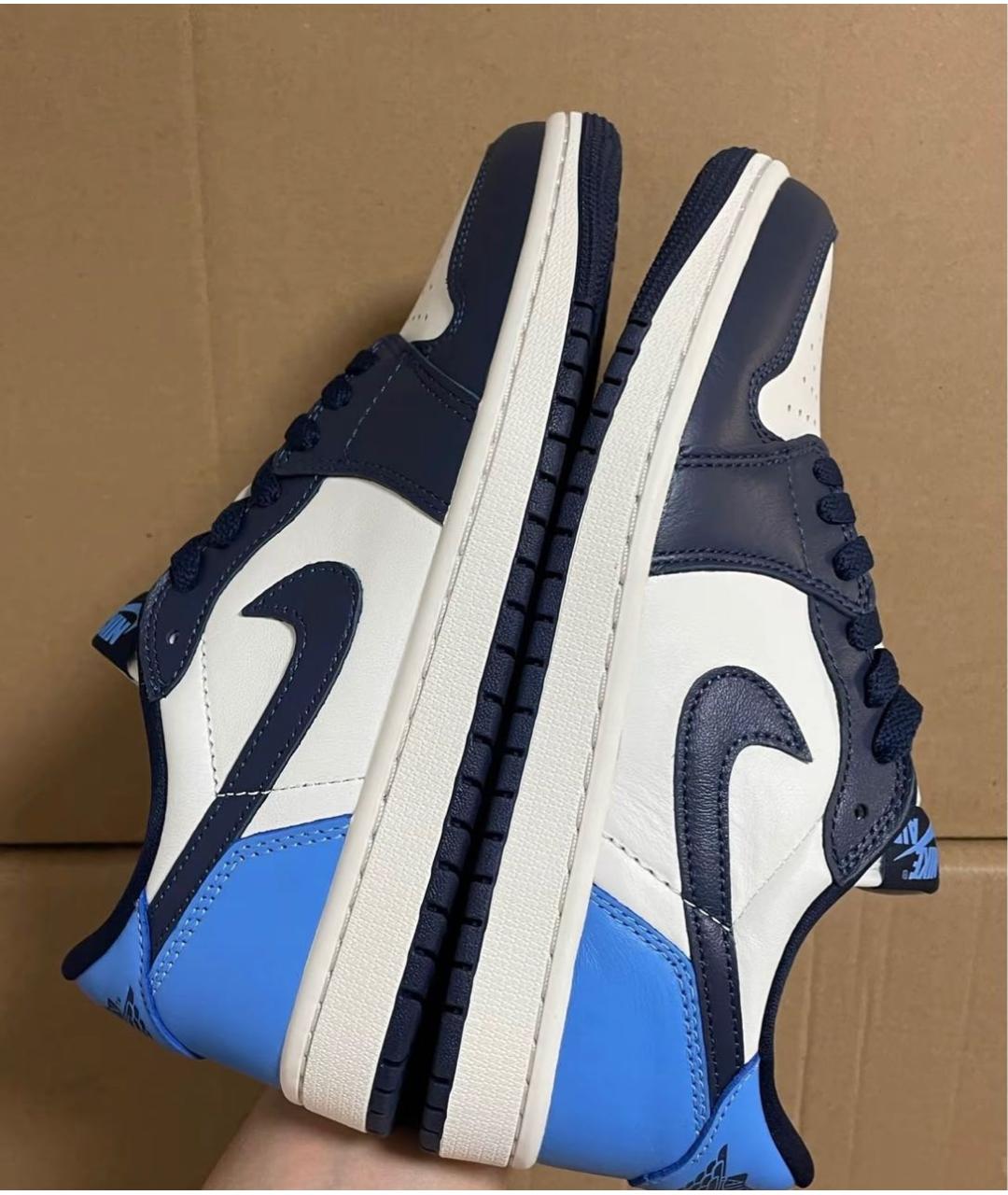 NIKE Голубые кожаные кеды, фото 7