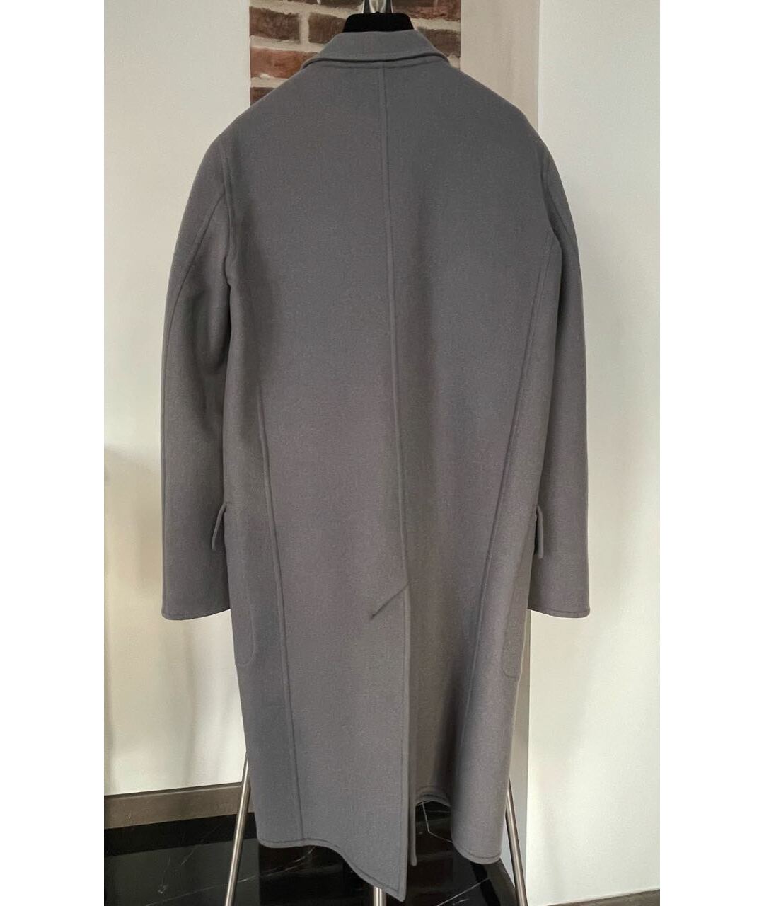 CELINE PRE-OWNED Серое кашемировое пальто, фото 2
