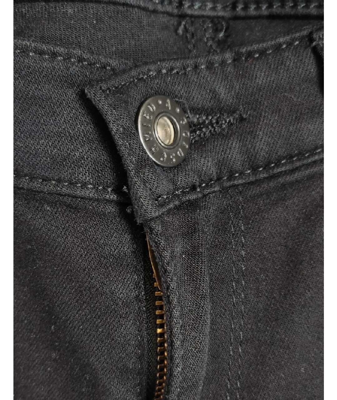 AG JEANS Черные хлопковые прямые джинсы, фото 5