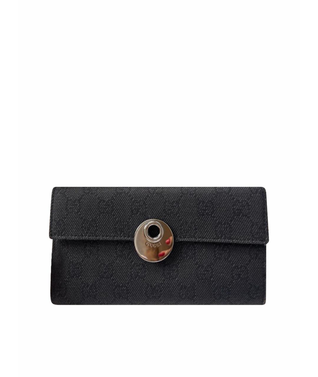 GUCCI Серый кожаный кошелек, фото 1