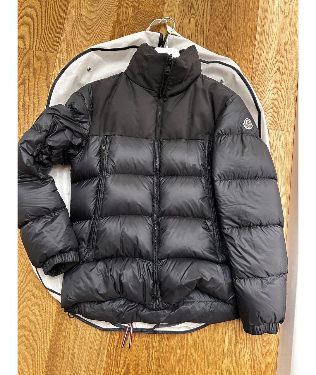 MONCLER Черный пуховик, фото 9