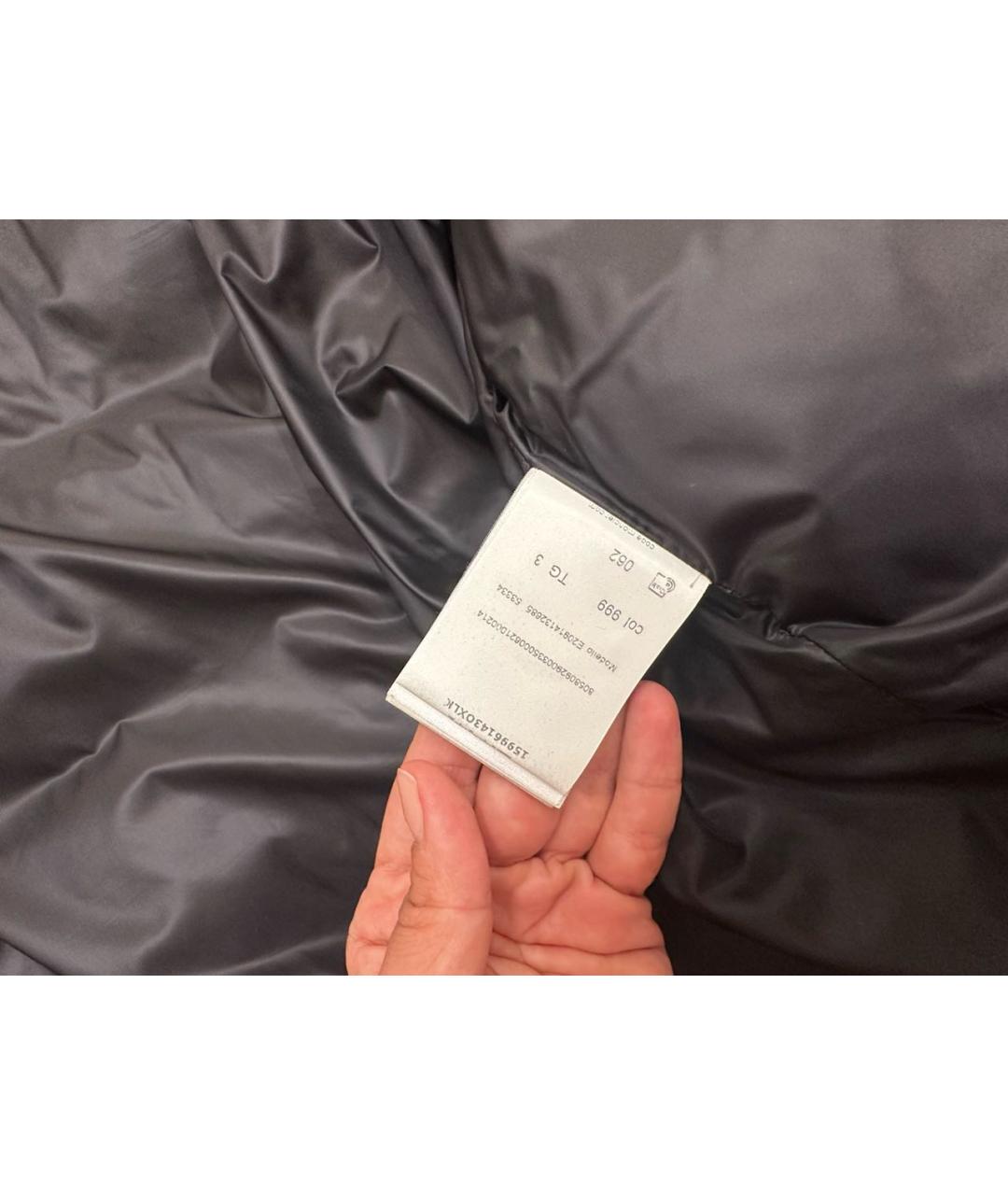 MONCLER Черный пуховик, фото 7