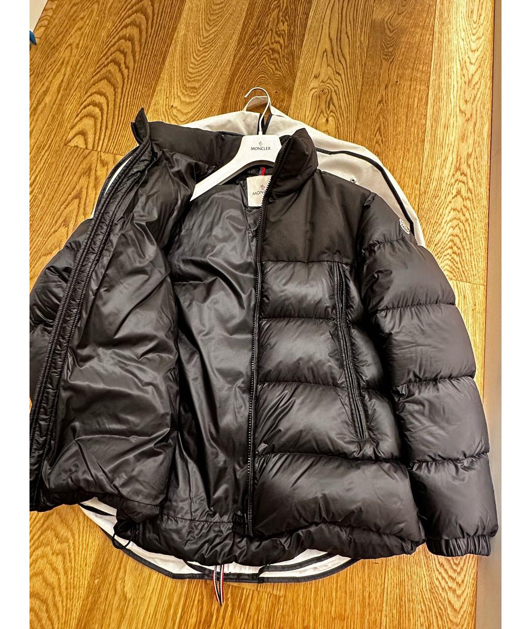 MONCLER Черный пуховик, фото 8