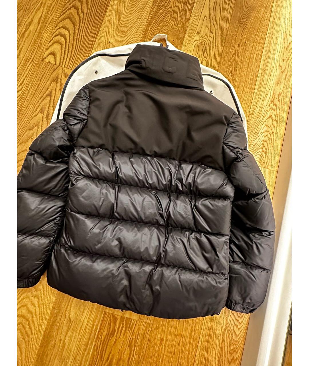MONCLER Черный пуховик, фото 2