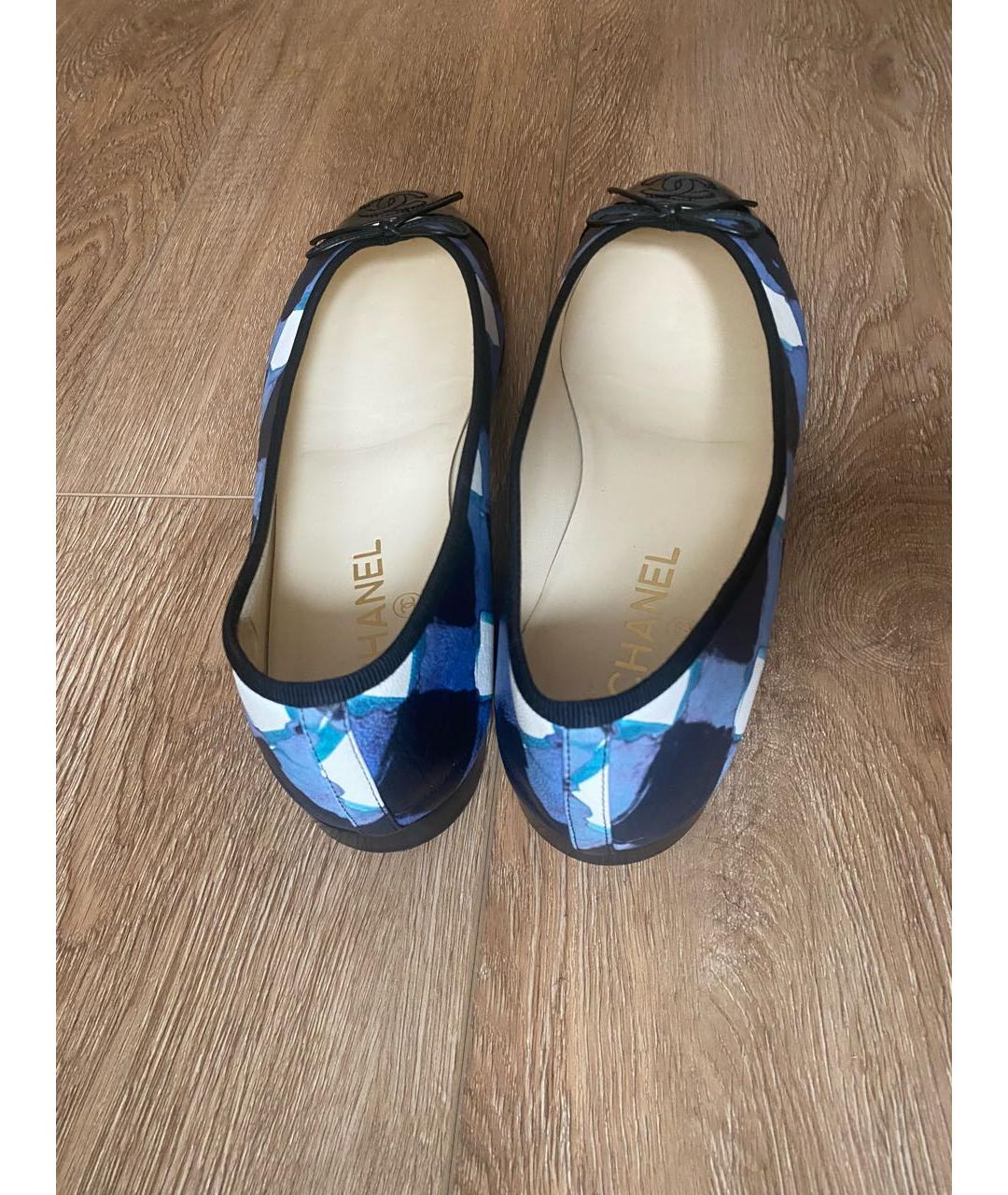 CHANEL Мульти кожаные балетки, фото 3