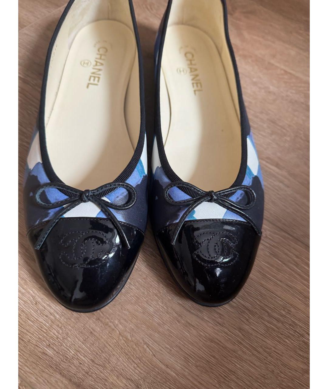 CHANEL Мульти кожаные балетки, фото 2