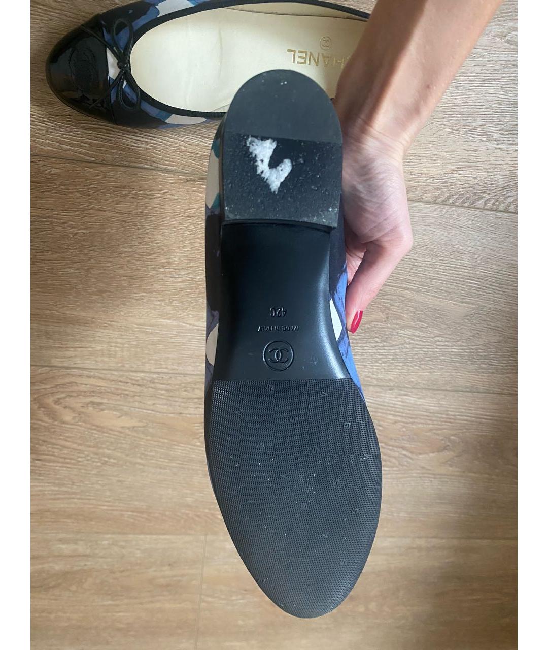 CHANEL Мульти кожаные балетки, фото 4