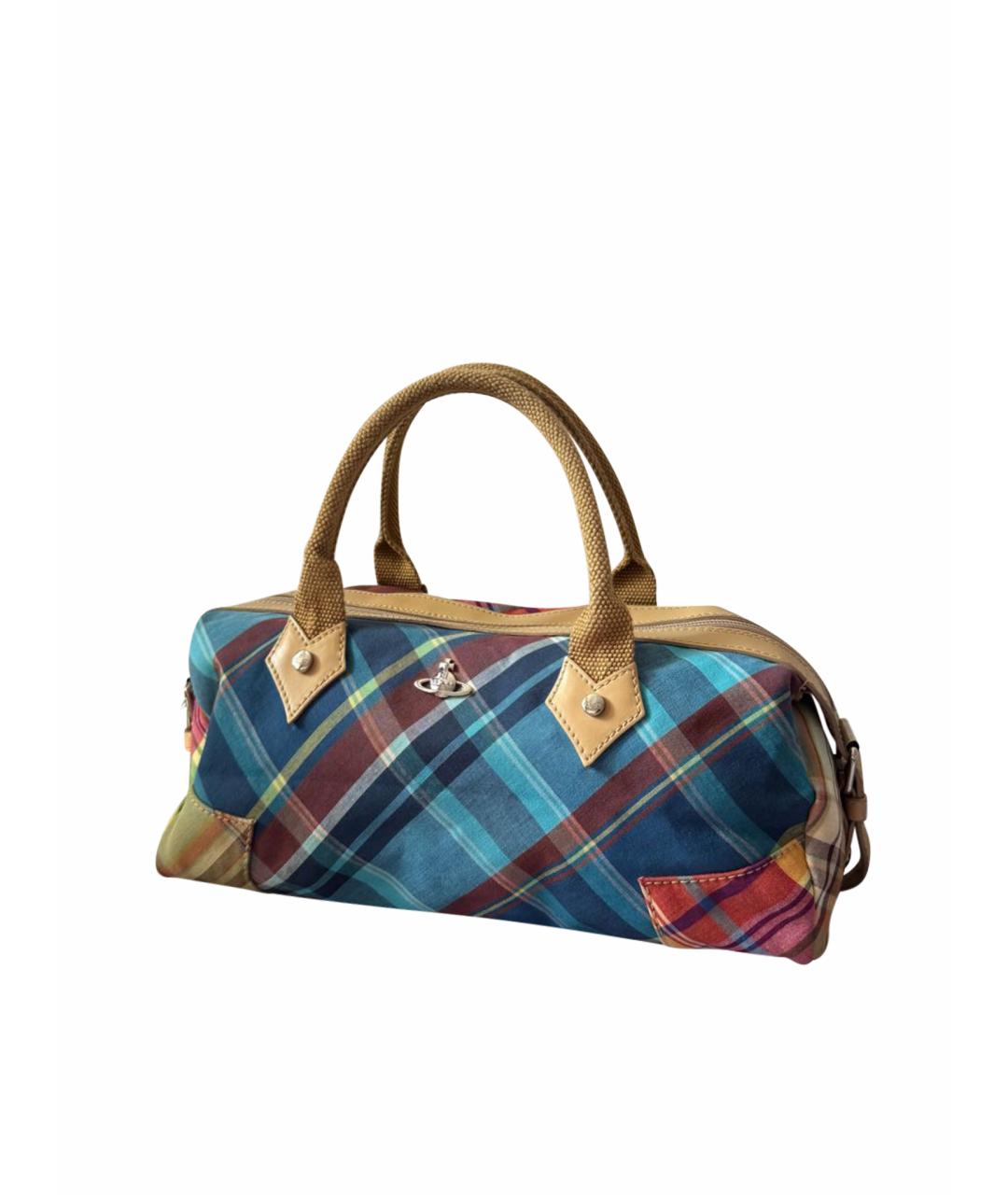 VIVIENNE WESTWOOD Мульти тканевая сумка с короткими ручками, фото 1