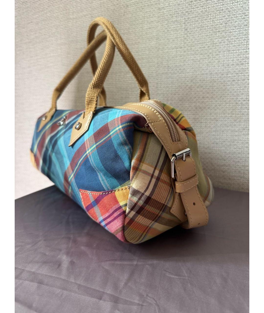 VIVIENNE WESTWOOD Мульти тканевая сумка с короткими ручками, фото 2