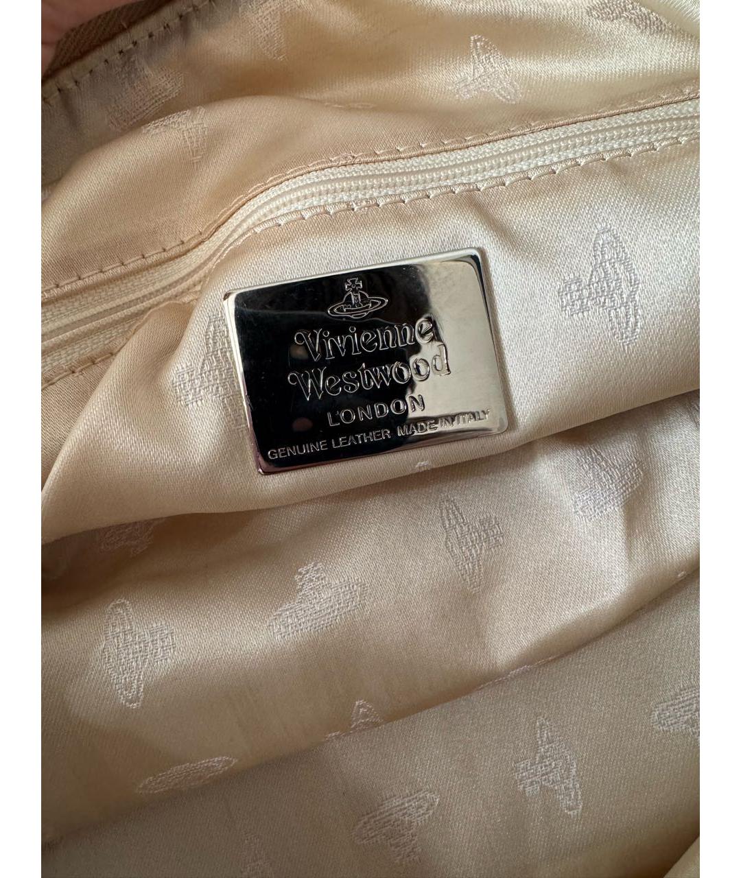 VIVIENNE WESTWOOD Мульти тканевая сумка с короткими ручками, фото 7