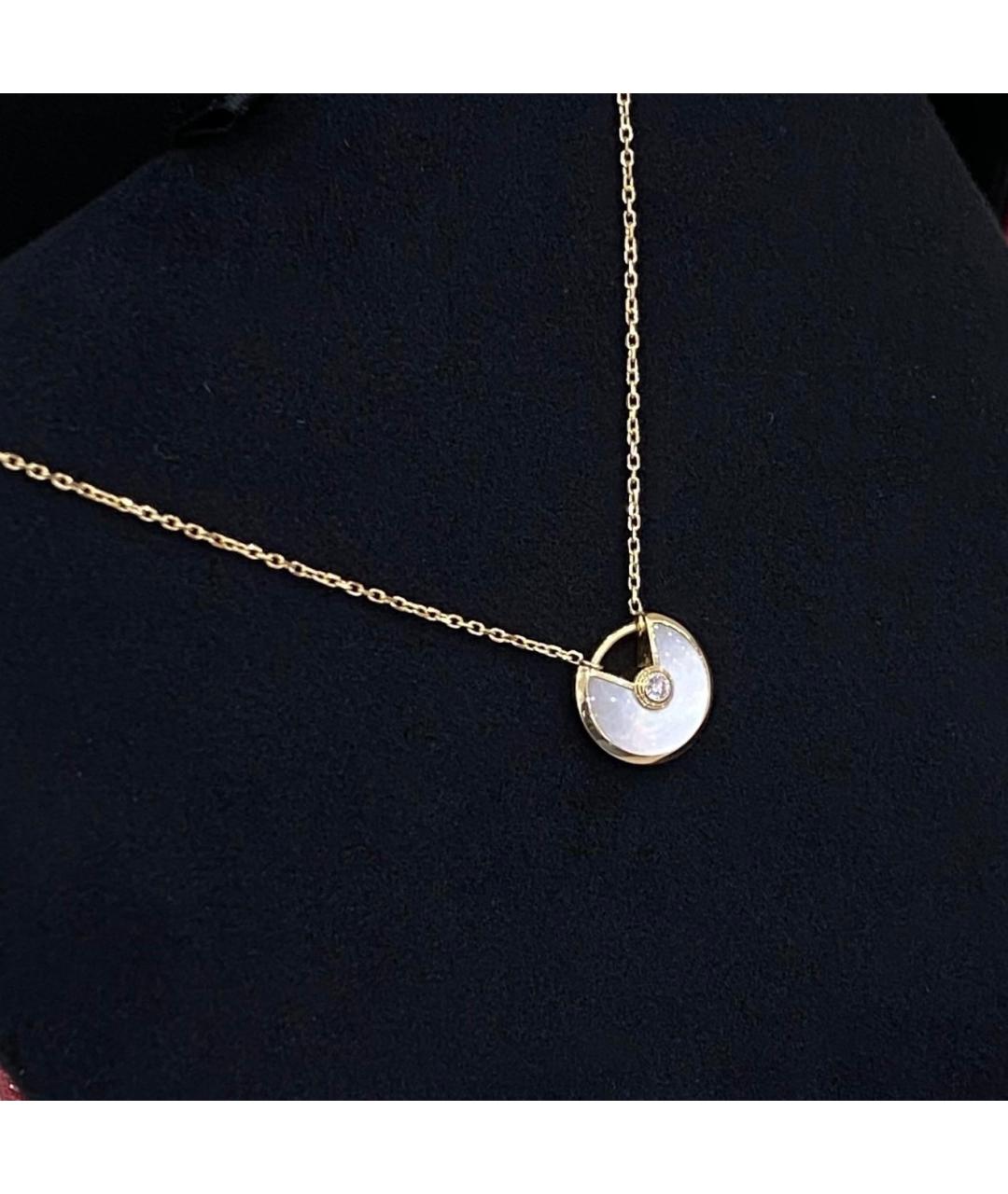 CARTIER Белое колье из желтого золота, фото 3