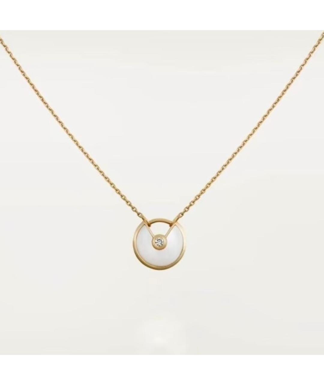 CARTIER Белое колье из желтого золота, фото 6