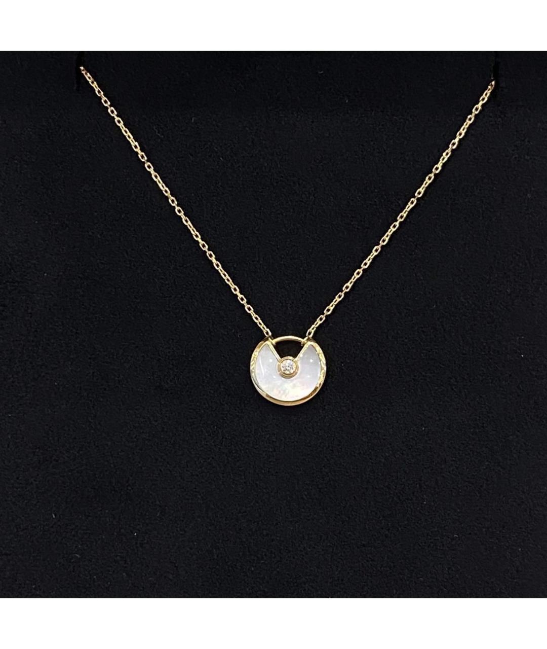 CARTIER Белое колье из желтого золота, фото 2