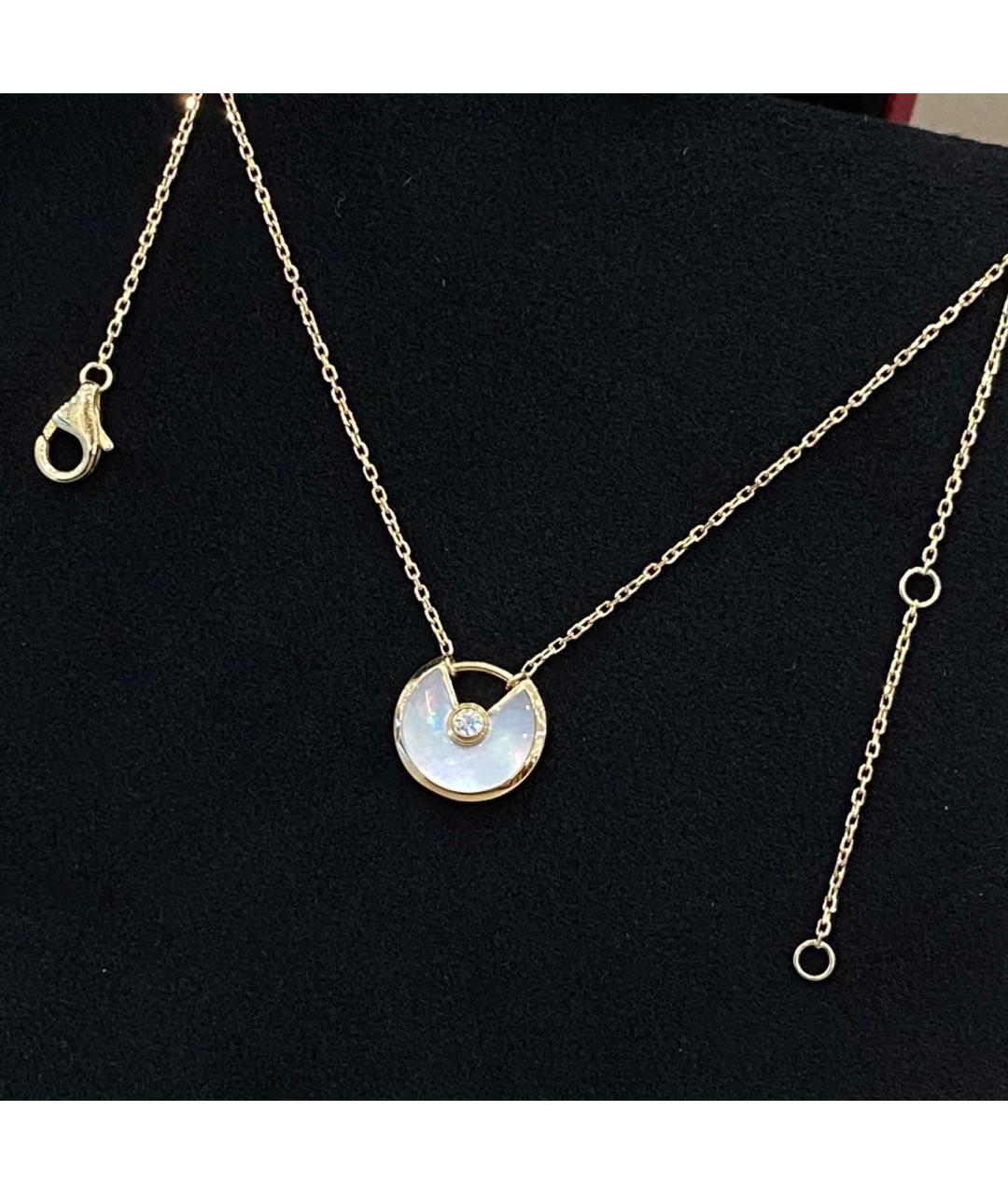 CARTIER Белое колье из желтого золота, фото 4