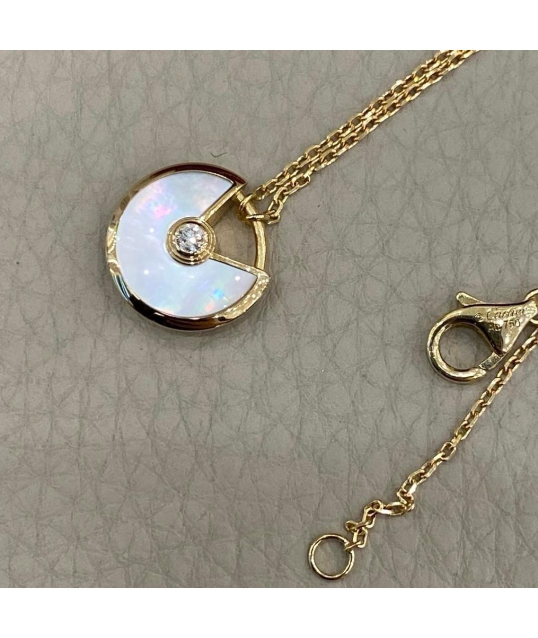 CARTIER Белое колье из желтого золота, фото 5